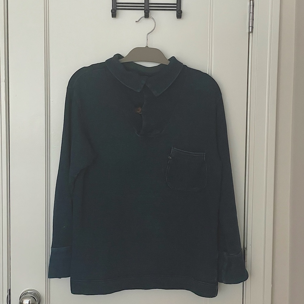 45 R blue sweater